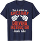 This is what an awesome Driving Instructor T-Shirt - T-Shirt | Navy
