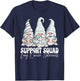 Support Squad Lung Cancer Awareness Month T-Shirt - T-Shirt | Navy