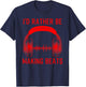 Funny Beat Maker Music Producer Gift Cool Hip-hop Musician T-Shirt - T-Shirt | Navy