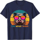 Funny Retro 70s 80s 90s Pot-Bellied Pig i do what i want Pig T-Shirt - T-Shirt | Navy