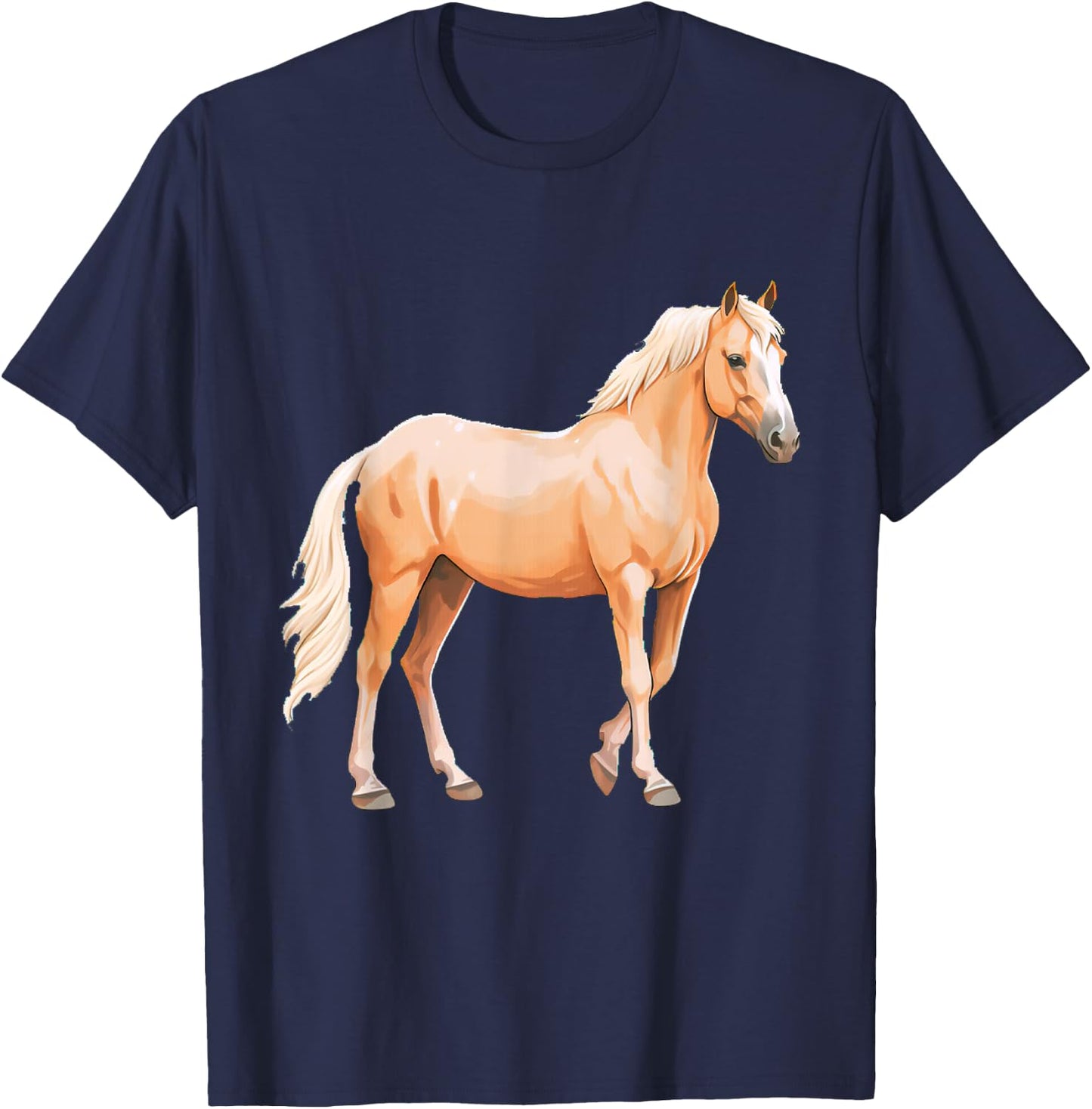 Palomino Horse T-Shirt - T-Shirt | Navy