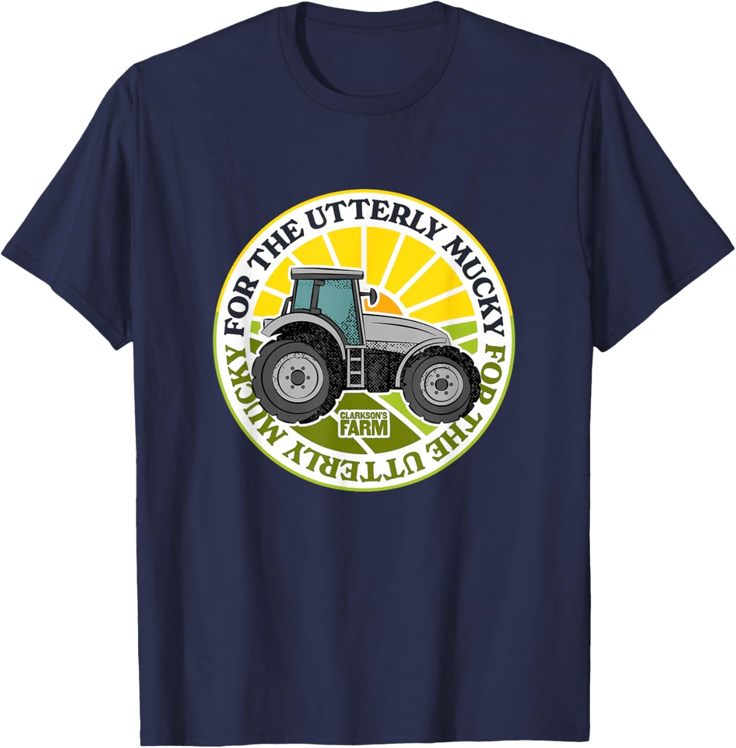 Clarkson's Farm - For the Utterly Mucky T-Shirt - T-Shirt | Navy
