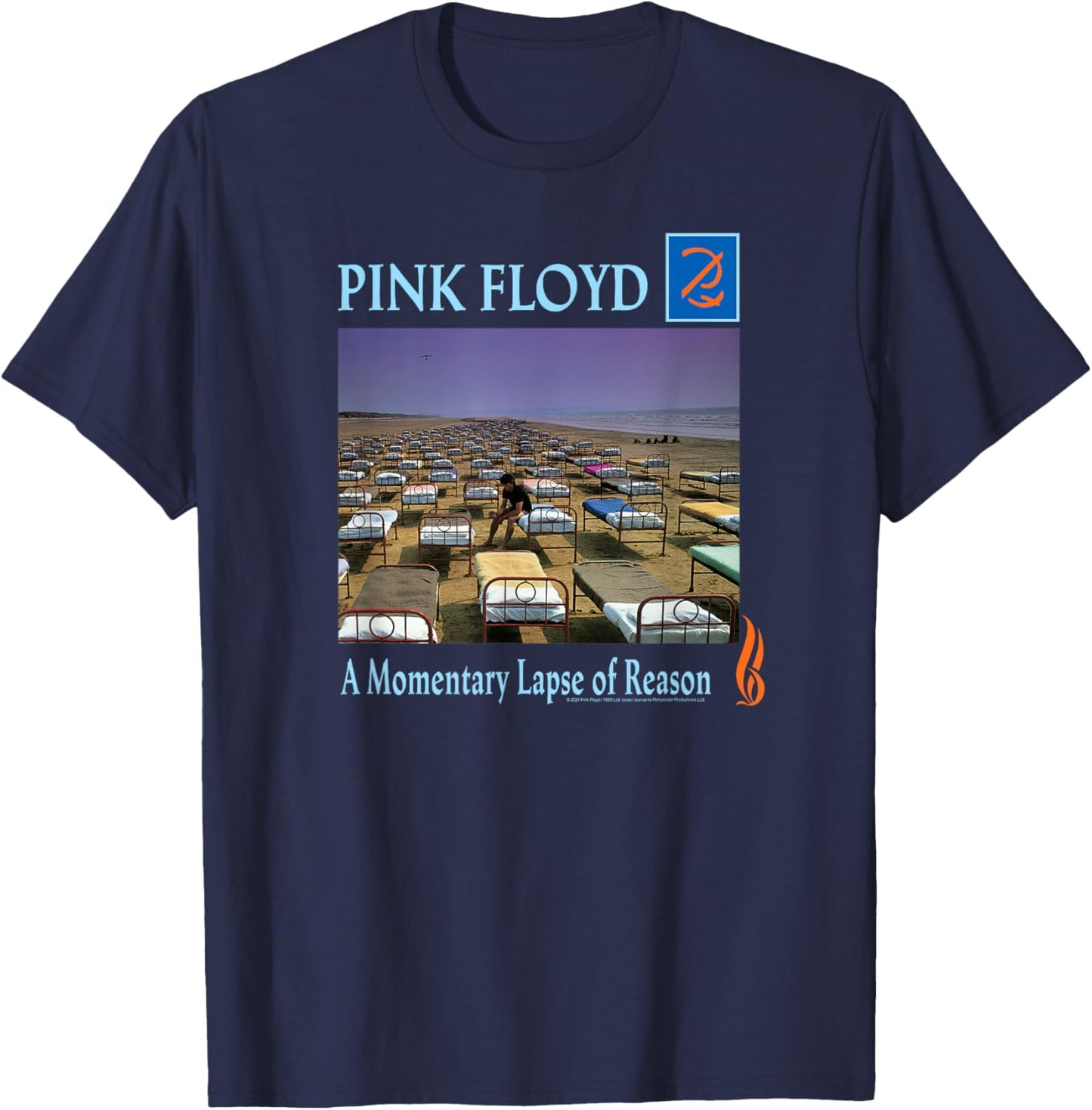 Pink Floyd A Momentary Lapse of Reason Album Cover T-Shirt - T-Shirt | Navy