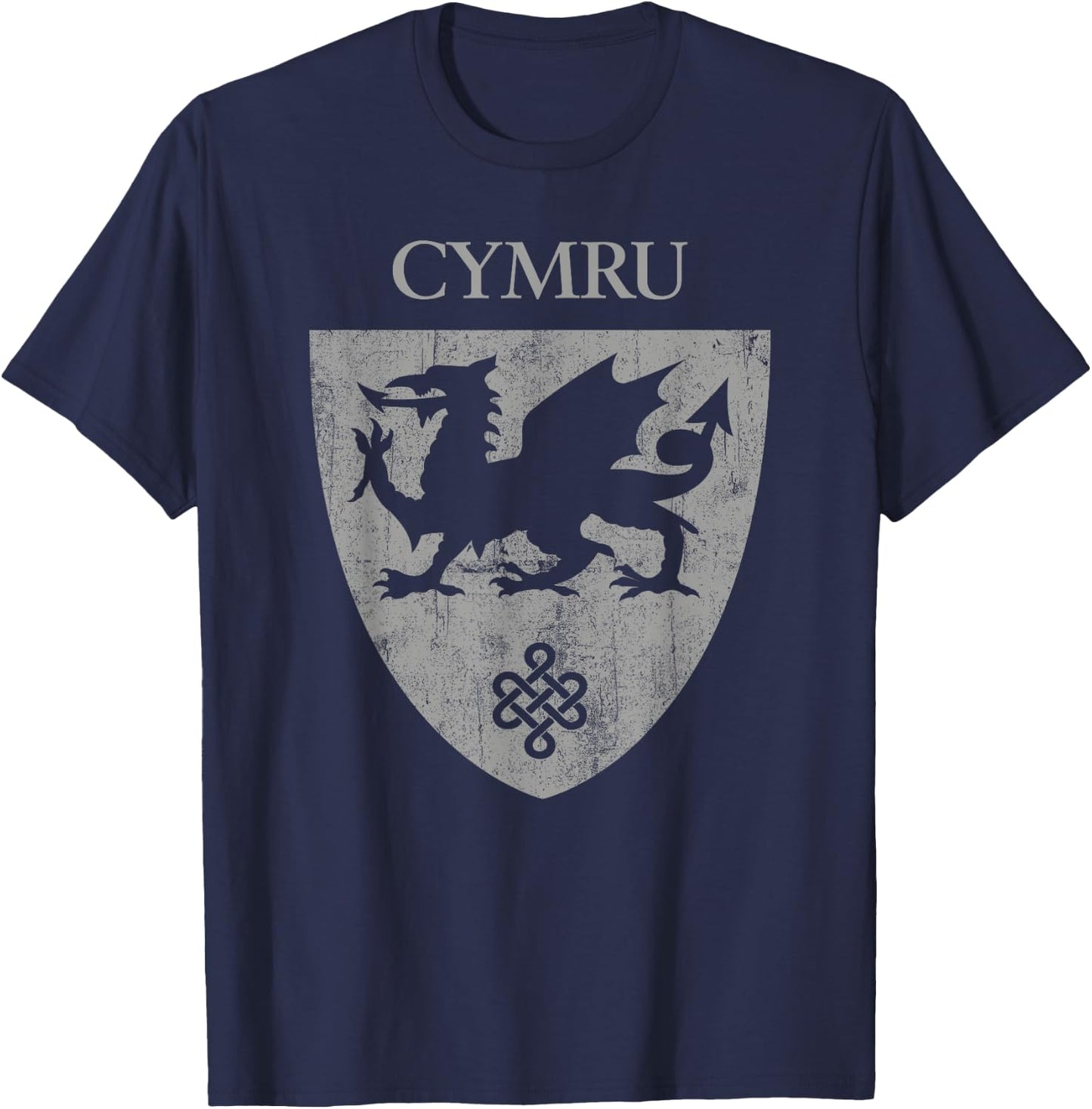 Cymru Welsh Flag Heraldry Dragon Wales pride St David's day T-Shirt - T-Shirt | Navy