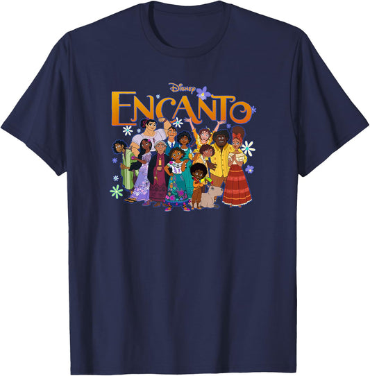 Disney Encanto Family Group Portrait Logo T-Shirt - T-Shirt | Navy