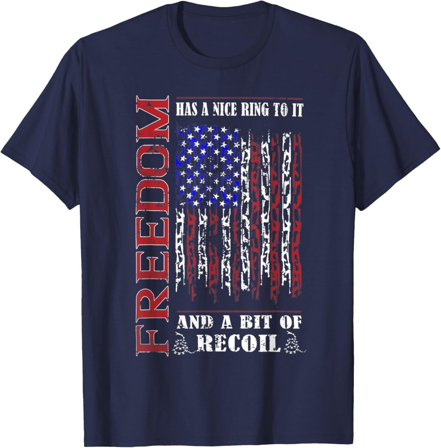 Freedom Has a Nice Ring to it T-Shirt - T-Shirt | Navy