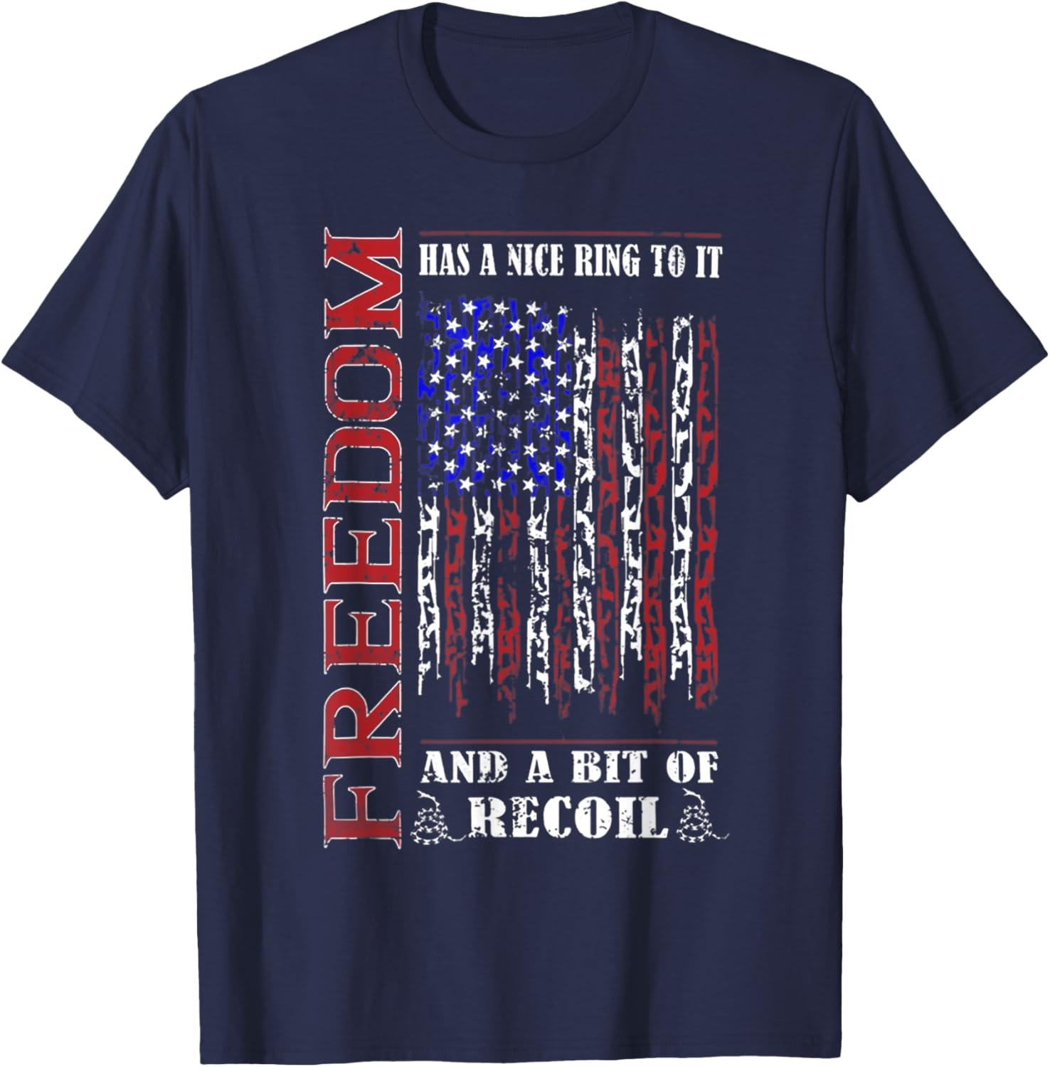 Freedom Has a Nice Ring to it T-Shirt - T-Shirt | Navy