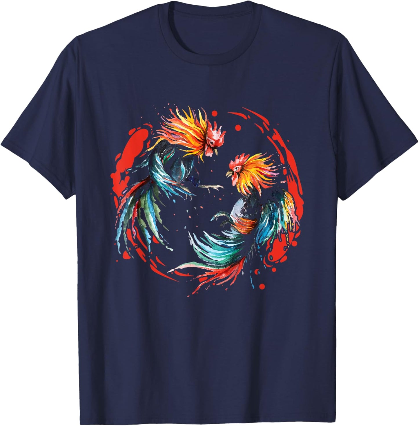 Peleas De Gallos Cockfighter Game Fowl Cockfighting Rooster T-Shirt - T-Shirt | Navy