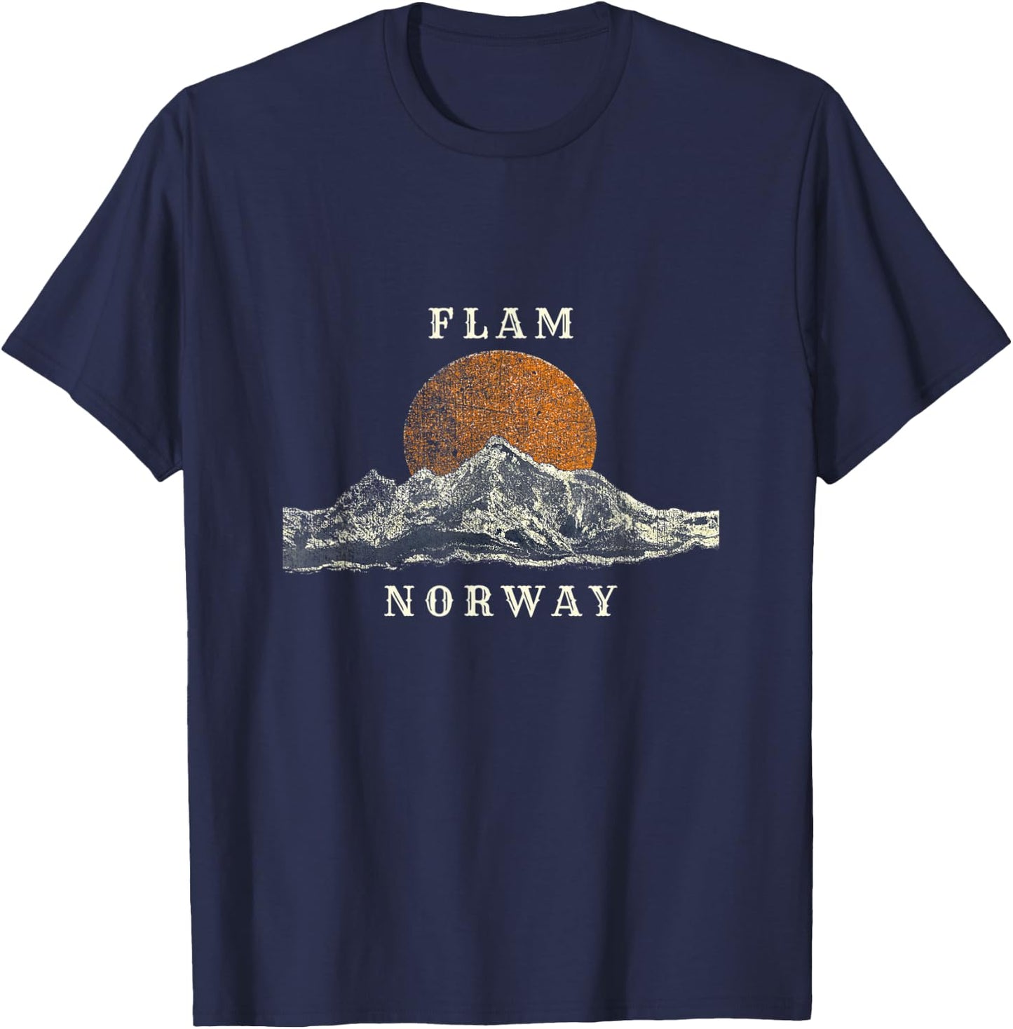 Mountains Of Flam Norway T-Shirt - T-Shirt | Navy