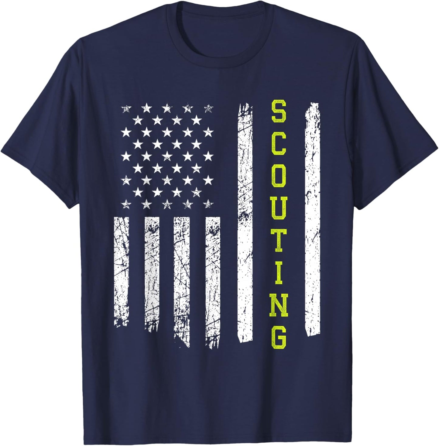 Scouting US American Flag T-Shirt - T-Shirt | Navy