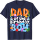 Dad Under Sea Birthday Party Boys Ocean Sea Animals Themed T-Shirt - T-Shirt | Navy