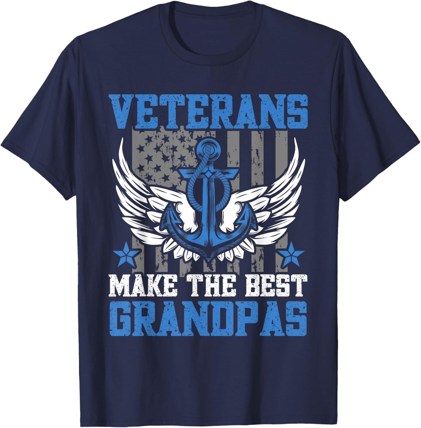 Military Veterans Make The Best Grandpas Veterans Day T-Shirt - T-Shirt | Navy