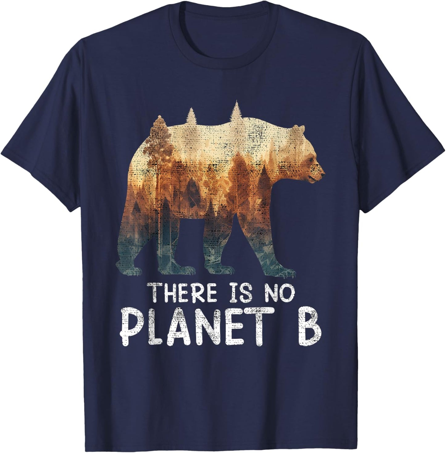 There is no Planet B Endangered Animals Protected species T-Shirt - T-Shirt | Navy