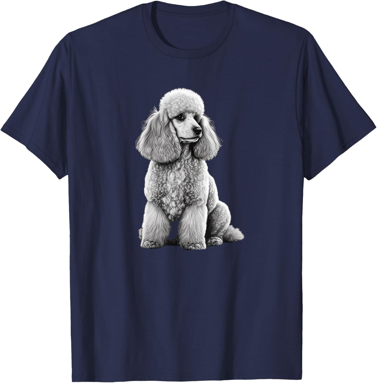 Funny Poodle Dog Miniature Poodle Toy Poodle Women Kids T-Shirt - T-Shirt | Navy