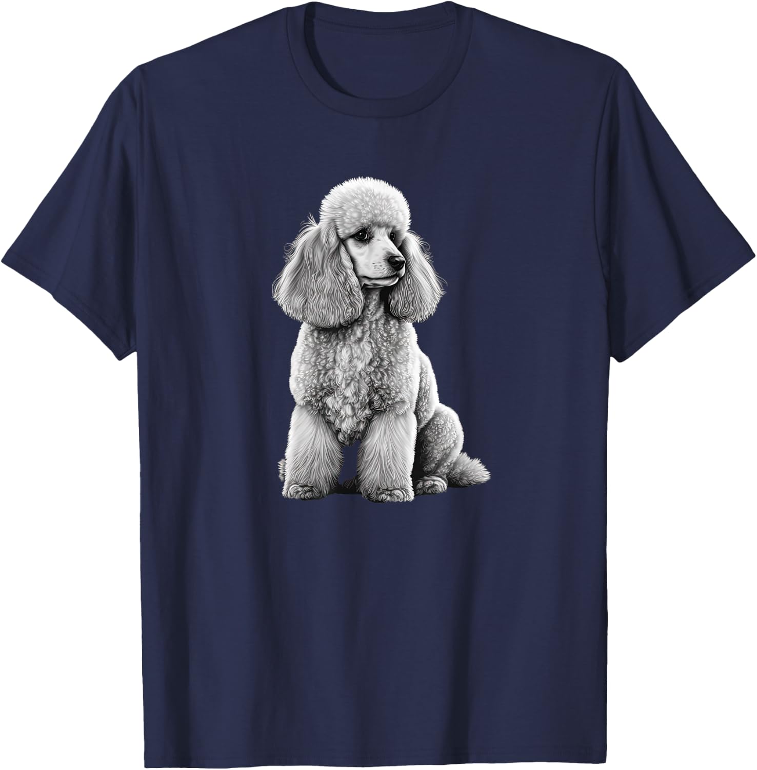 Funny Poodle Dog Miniature Poodle Toy Poodle Women Kids T-Shirt - T-Shirt | Navy