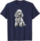 Funny Poodle Dog Miniature Poodle Toy Poodle Women Kids T-Shirt - T-Shirt | Navy