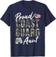 Proud Coast Guard Aunt US Coast Guard Graduation Aunt T-Shirt - T-Shirt | Navy