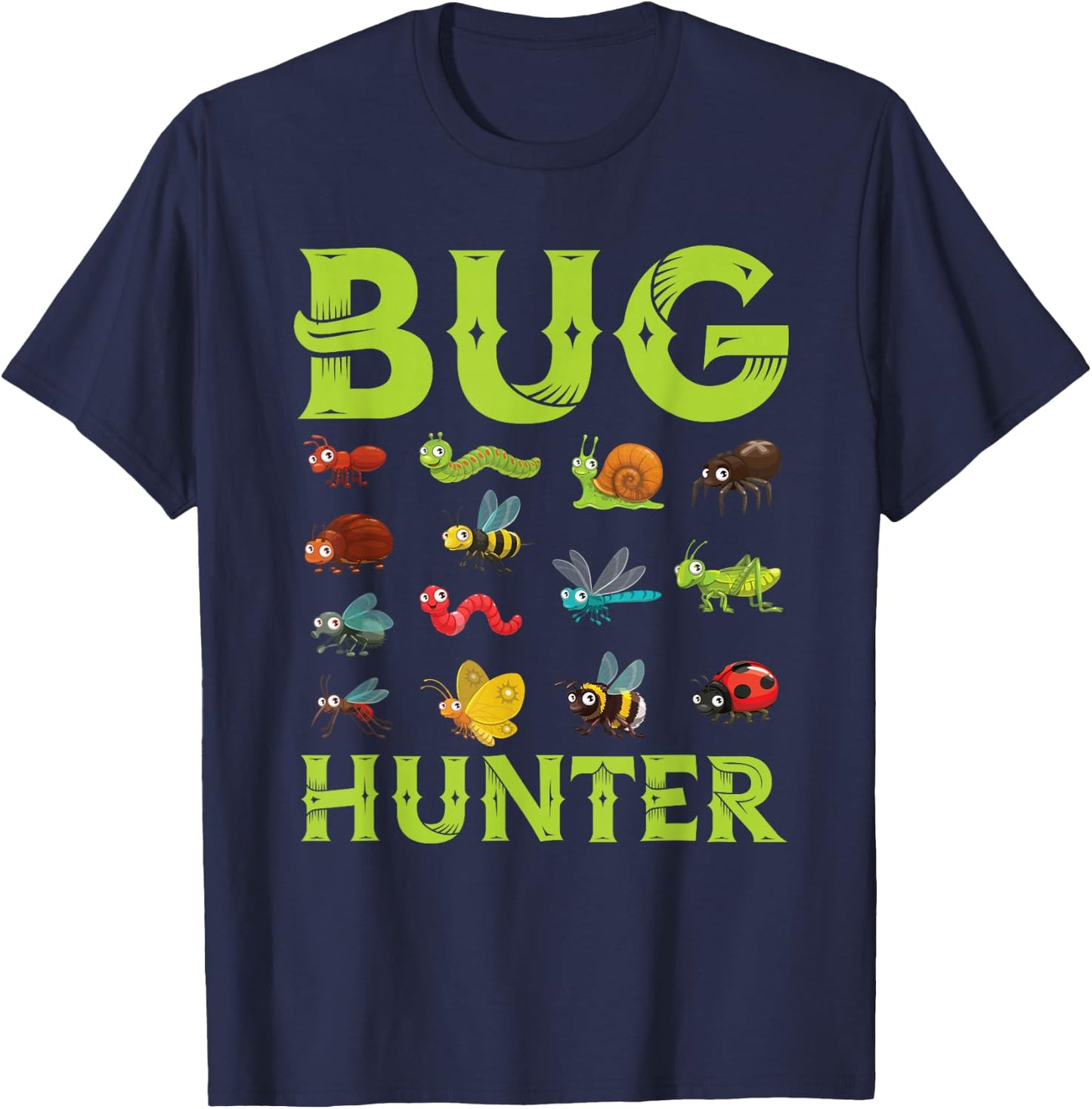 Bug Lover Insects Entomologist Boys Girls Biologist T-Shirt - T-Shirt | Navy