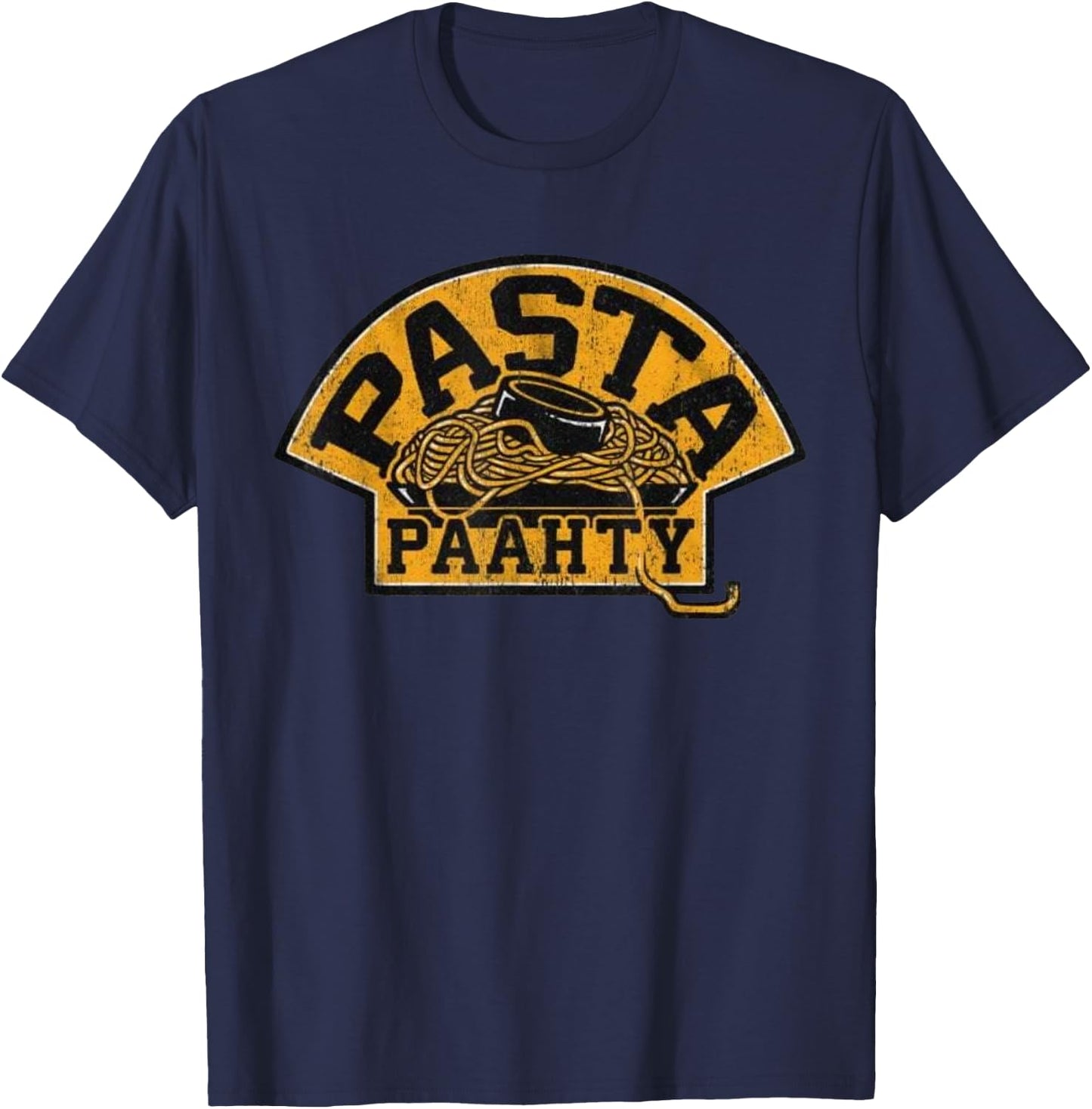 Boston Hockey Pasta Party | Pasta Paahty T-Shirt - T-Shirt | Navy