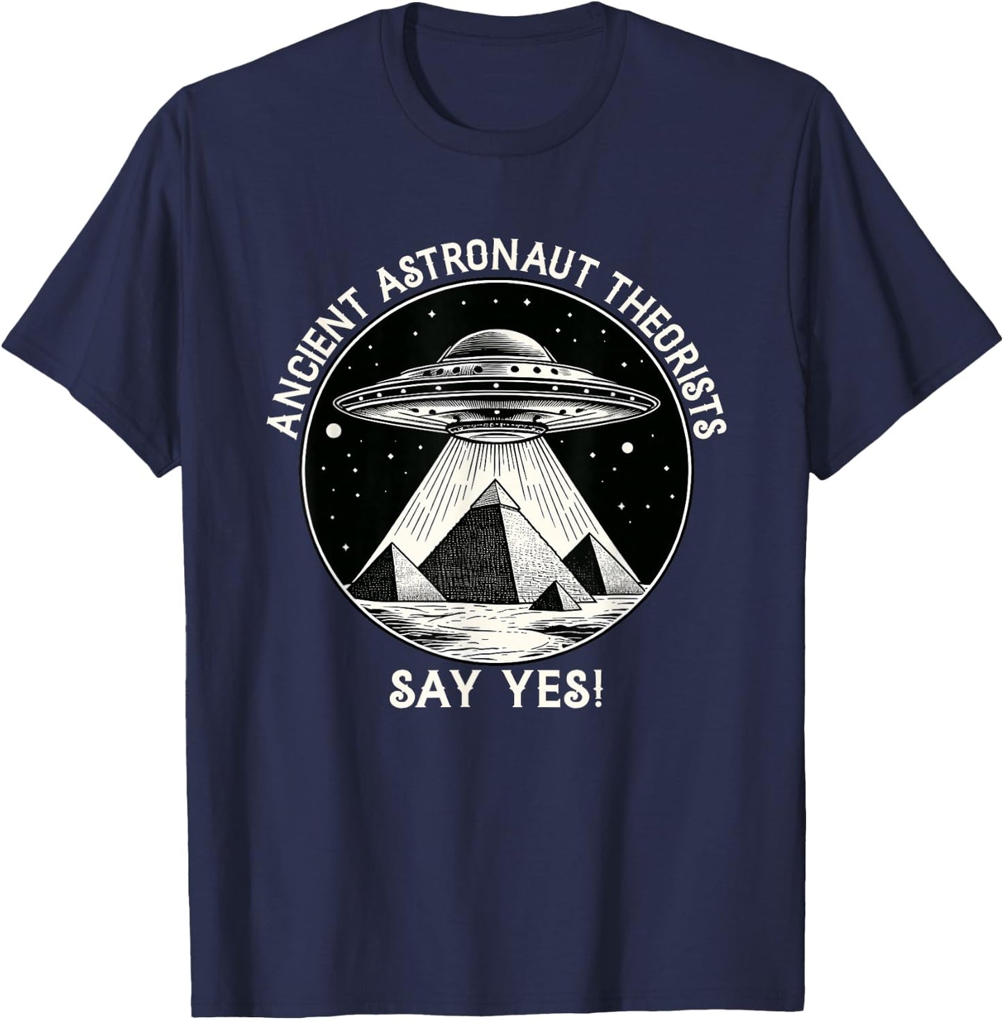 Ancient Astronaut Theorists Flying saucer - Aliens T-Shirt - T-Shirt | Navy