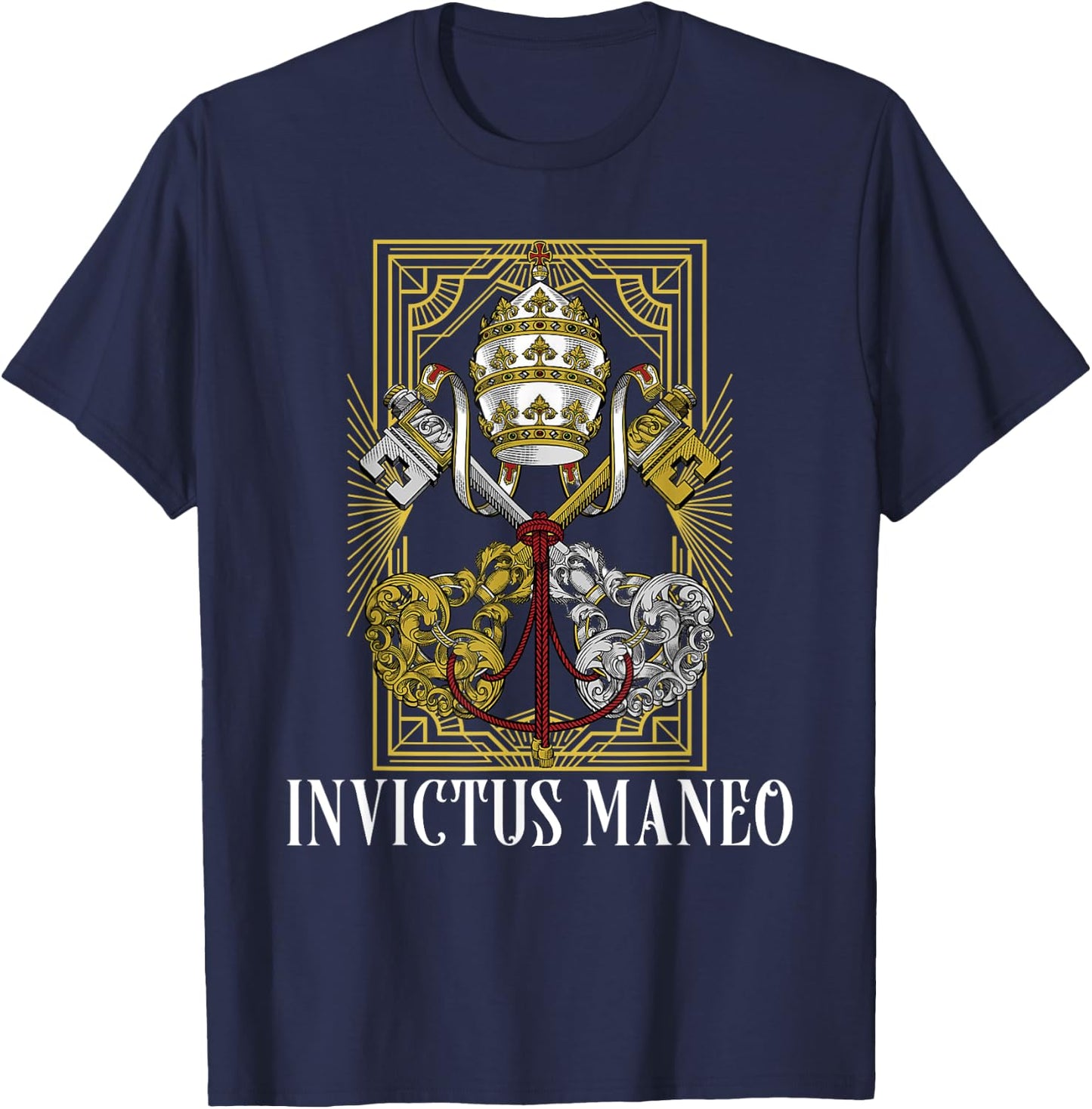 Catholic Holy See Latin Mass Vatican T-Shirt - T-Shirt | Navy