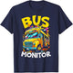 School Bus Monitor Bus Aide Attendant Bus Monitor T-Shirt - T-Shirt | Navy