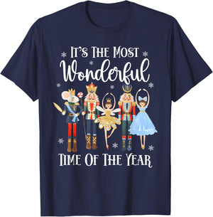 It's The Most Wonderful Time Of The Year Nutcracker Ballet T-Shirt - T-Shirt | Navy