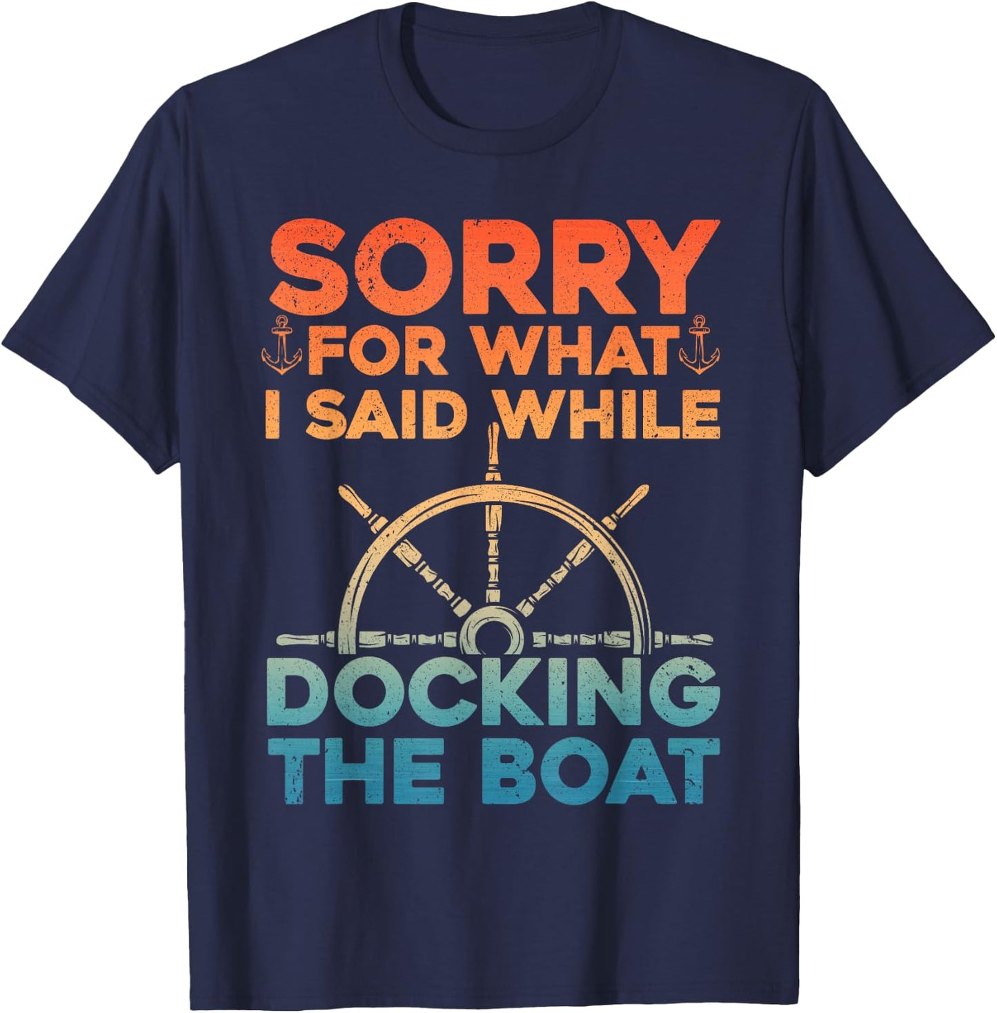 Funny Boating Women Docking The Boat Captain Boater T-Shirt - T-Shirt | Navy