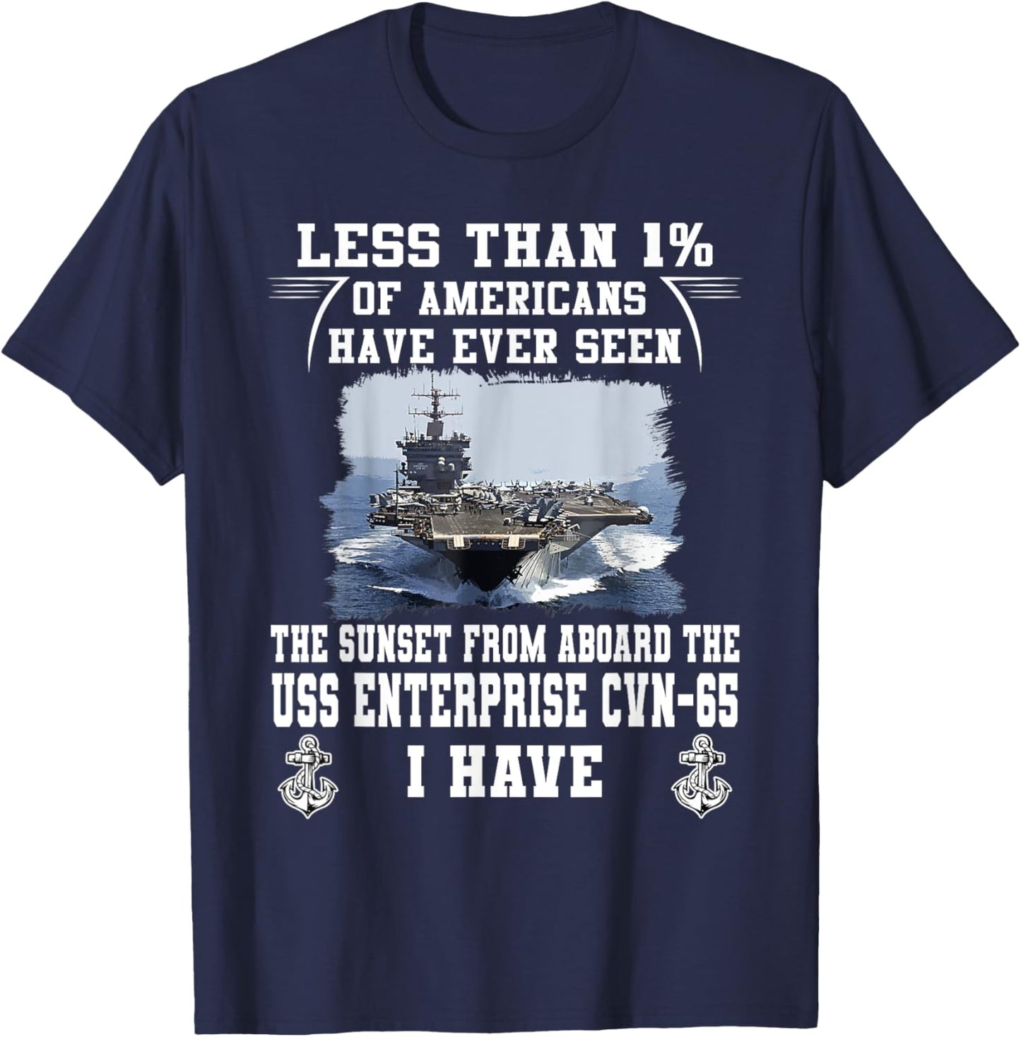 USS Enterprise CVN-65 Aircraft Carrier T-Shirt - T-Shirt | Navy