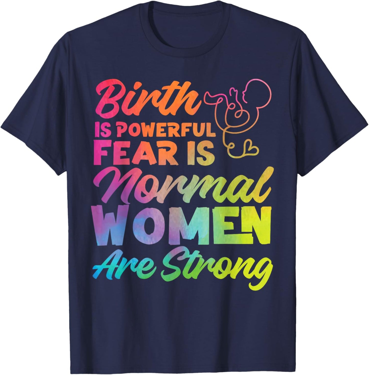 LD Labour And Delivery Nurse Midwife Birth Worker Doula T-Shirt - T-Shirt | Navy