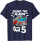 Kids Firefighter I'm 5 Birthday Fire Truck 5th birthday T-Shirt - T-Shirt | Navy