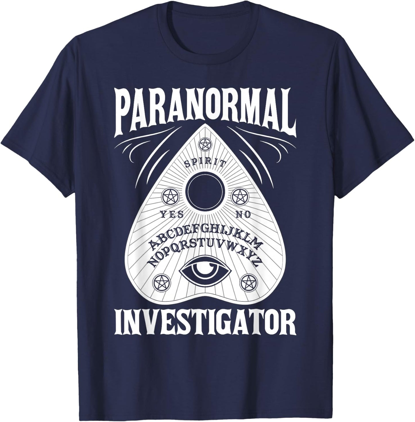 Ghost Hunting Paranormal Investigator T-Shirt - T-Shirt | Navy