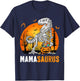 Mamasaurus Dinosaur Skeleton Halloween Mama Saurus T-Shirt - T-Shirt | Navy