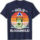 Holy Blockamole Volleyball Avocado Men Women Funny T-Shirt - T-Shirt | Navy
