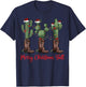 Merry Christmas Y'all Western Country Cowboy Boots Holiday T-Shirt - T-Shirt | Navy
