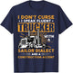 I don't curse i speak fluent trucker T-Shirt - T-Shirt | Navy