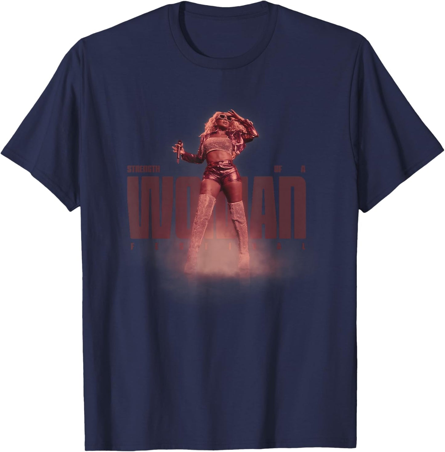 Mary J. Blige Strength of a Woman T-Shirt - T-Shirt | Navy