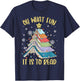 Oh What Fun It is to Read Book Christmas Tree Lights Apparel T-Shirt - T-Shirt | Navy