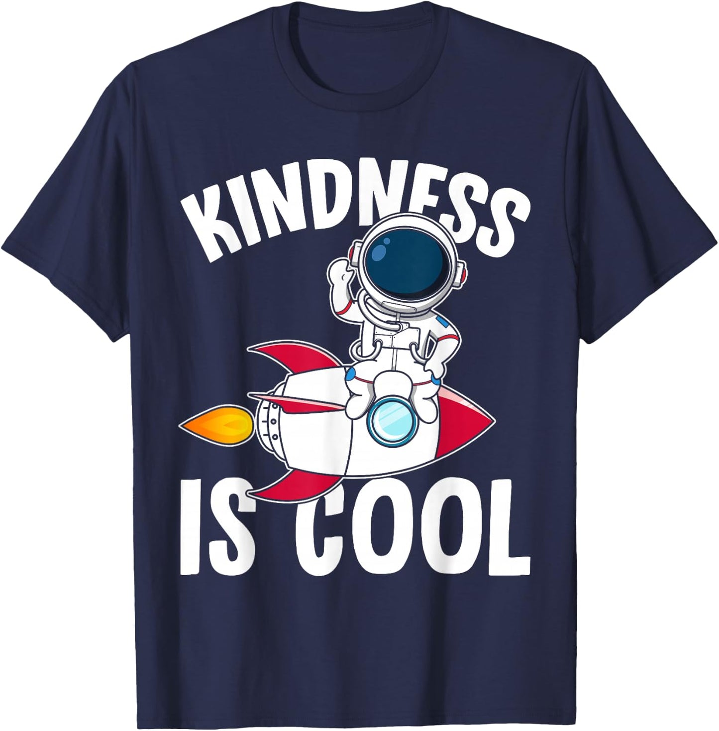 Be Kind Kids Kindness is Cool Boys T-Shirt - T-Shirt | Navy