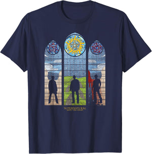 Supernatural Stained Glass T-Shirt - T-Shirt | Navy