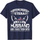 I Have Two Titles Veteran and Husband - Proud US Army T-Shirt - T-Shirt | Navy
