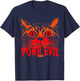 Purr Evil Satanic Cat Spooky design for Halloween Men Women T-Shirt - T-Shirt | Navy