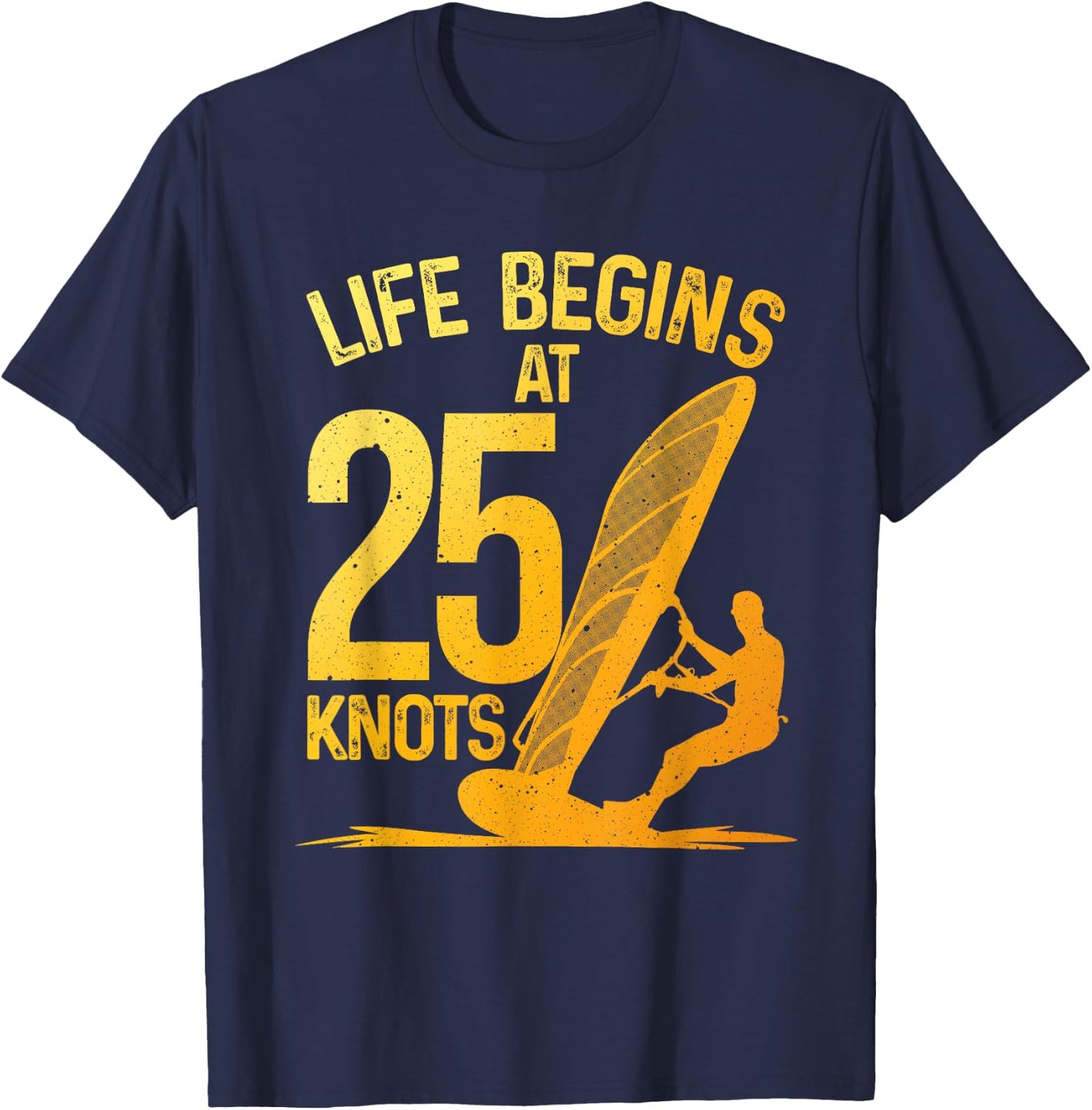 Funny Windsurfing Art Women Wind Surfing Windsurfer T-Shirt - T-Shirt | Navy
