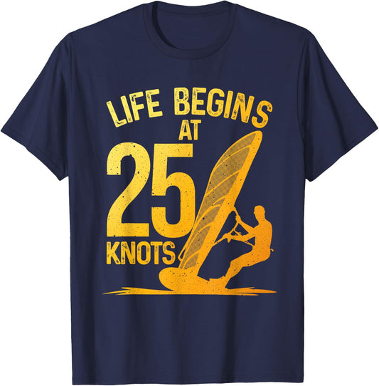 Funny Windsurfing Art Women Wind Surfing Windsurfer T-Shirt - T-Shirt | Navy