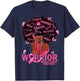American African Black Women Queen Breast Cancer Warrior T-Shirt - T-Shirt | Navy