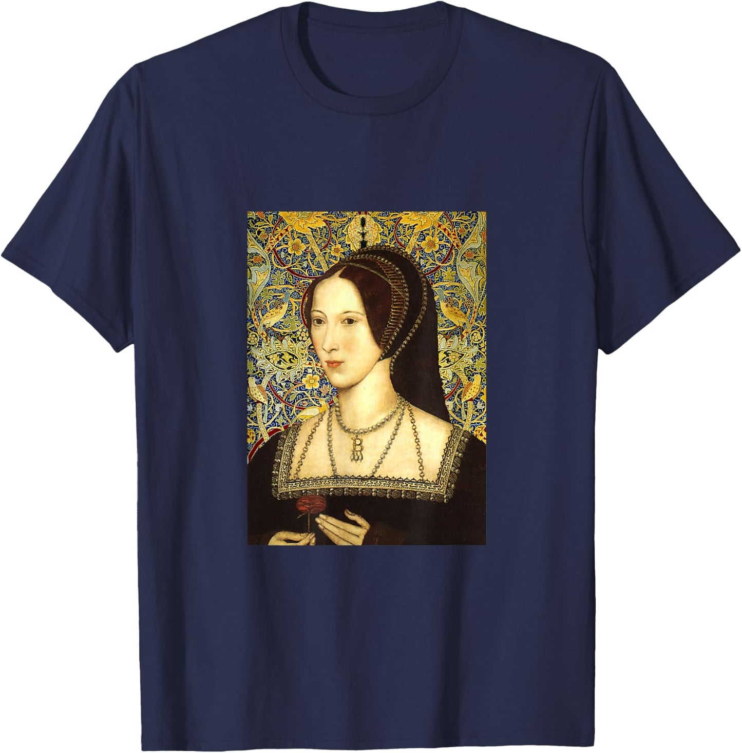 Anne Boleyn Portrait T-Shirt - T-Shirt | Navy