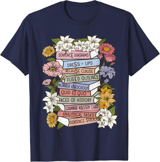 CC Tutor Book Classical Conversation Rising The Challenge T-Shirt - T-Shirt | Navy