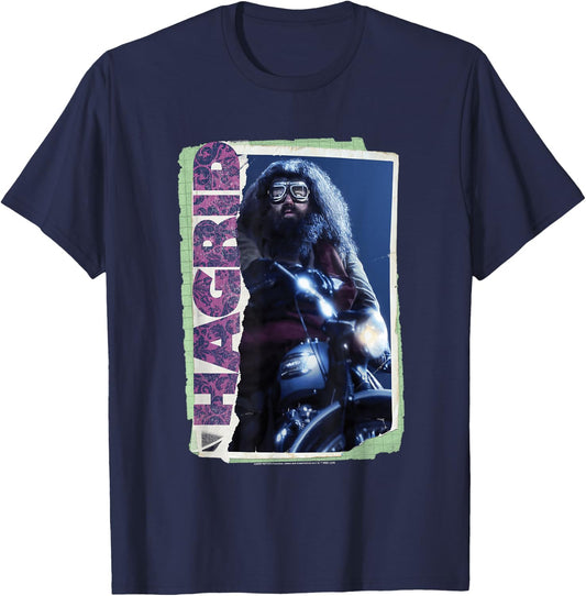 Harry Potter Rubeus Hagrid Photo Collage T-Shirt - T-Shirt | Navy