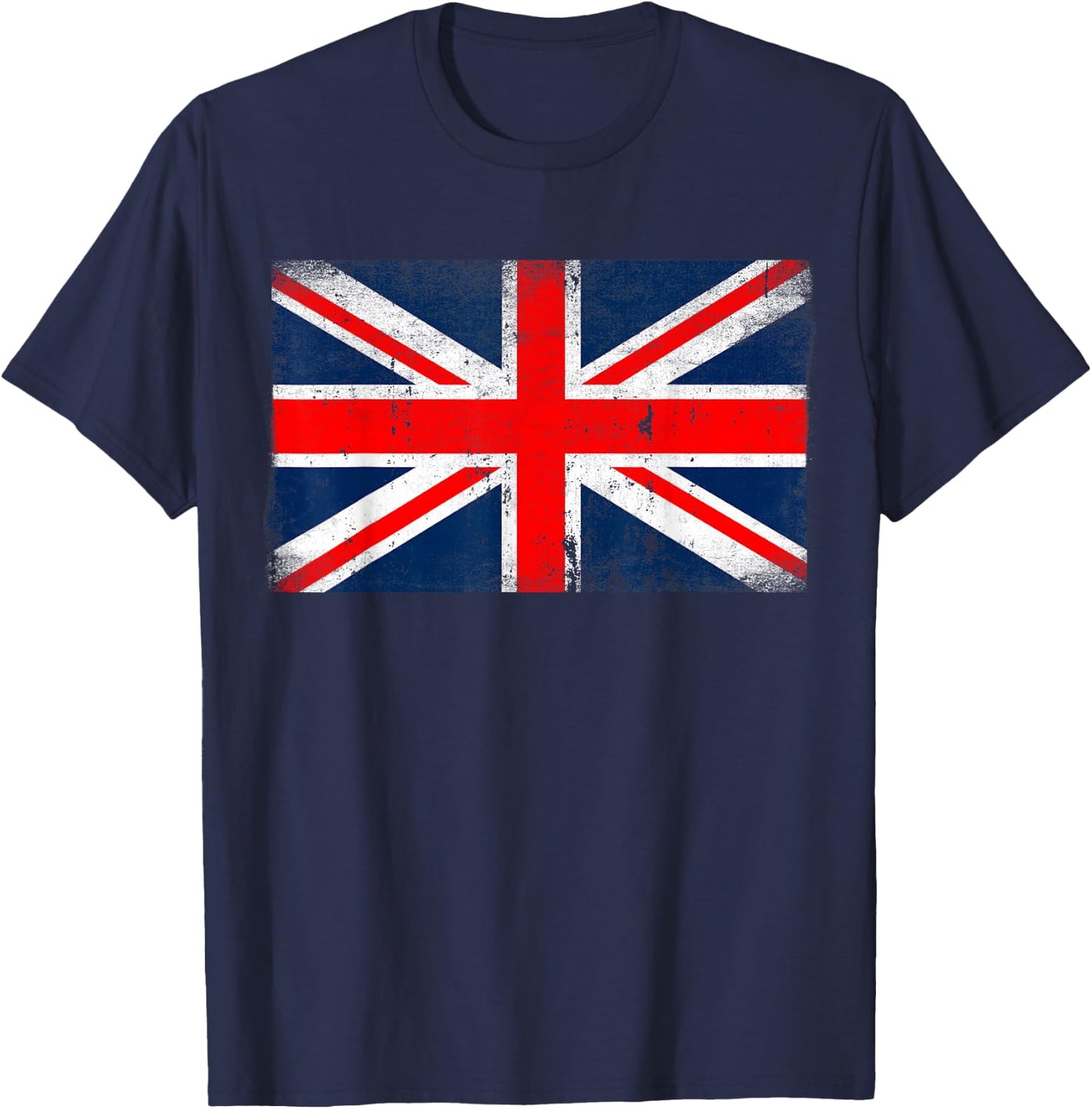 Union Jack Flag United Kingdom Great Britain England British T-Shirt - T-Shirt | Navy