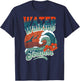 Water Walking Season Christian Hawaiian Wave Bible Faith T-Shirt - T-Shirt | Navy